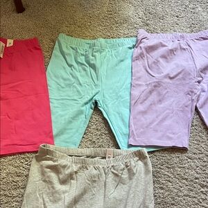 The Children's Place Pink, Blue, Purple, and Gray Shorts Set